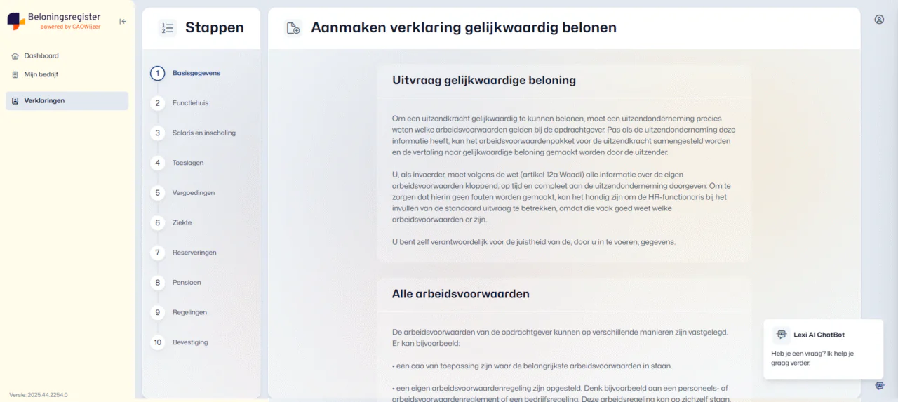 BR opdrachtgever website