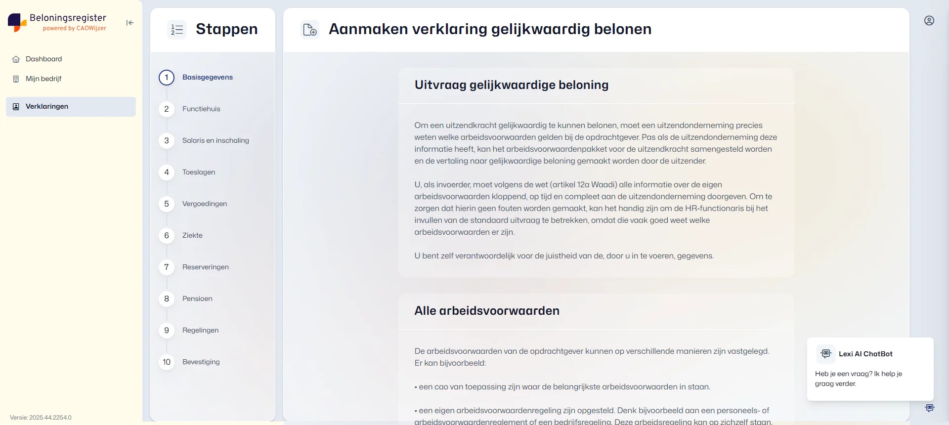 BR opdrachtgever website